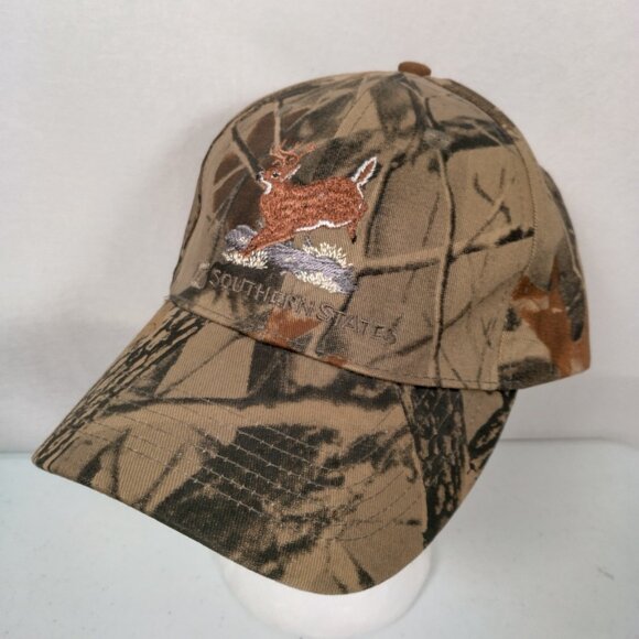 Southern States Deer Hunting Cap Hat Tree Leaf Camo Camouflage Canvas Farm Ag - Picture 13 of 14